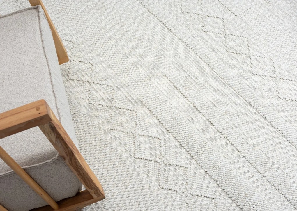 Kusový koberec Velvet Vista cream – na von aj na doma, 80x150, biela, chodba / predsieň, My Flair