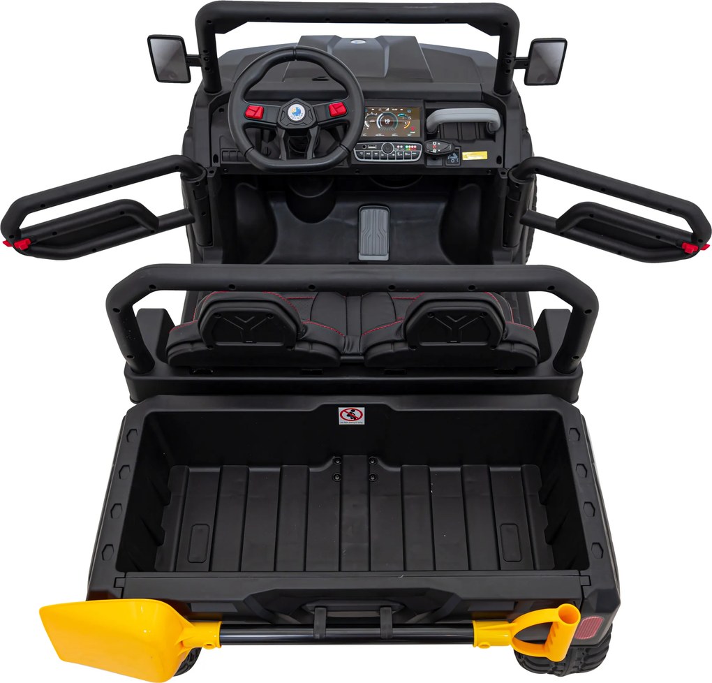 Ramiz Detské auto Pick-Up Speed 900 Čierna + pohon 4x4 + pohyblivá pumpa