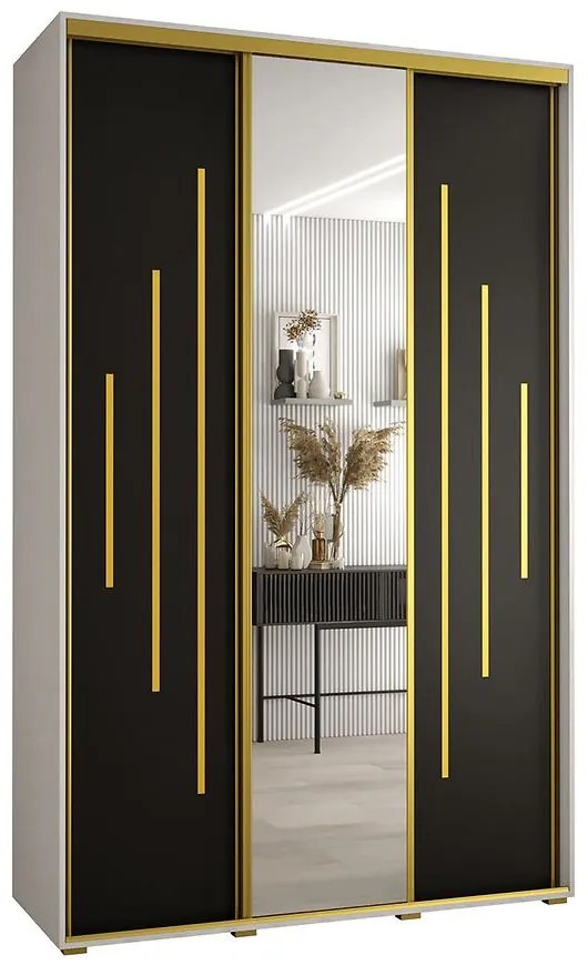 Skriňa 45 Canaris 13 160 biela/čierna/gold