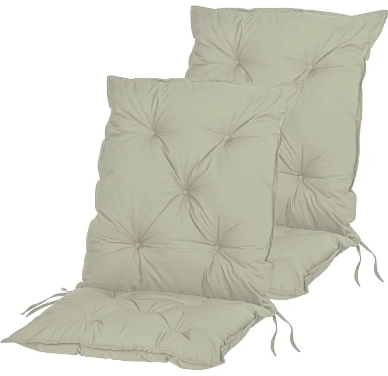 STILISTA sada 2 polstrovaní na nízké stoličky, krémová