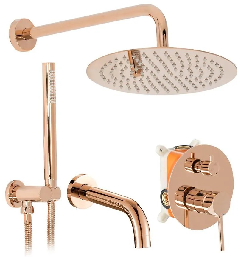 Podomietková sada Lungo ružové zlato Rea P6610