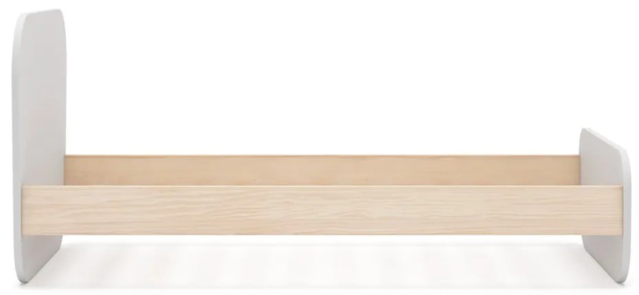 Biela detská posteľ v dekore borovice s roštom 90x190 cm Esteban – Marckeric