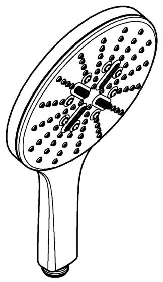 GROHE 26554LS0 - Ručná sprcha RAINSHOWER SMARTACTIVE 150 mm lesklý chróm