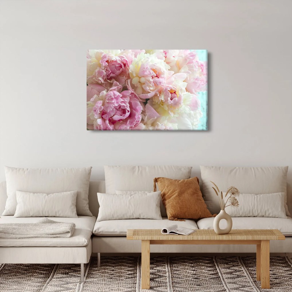 Obraz - Pivonky (90x60 cm)