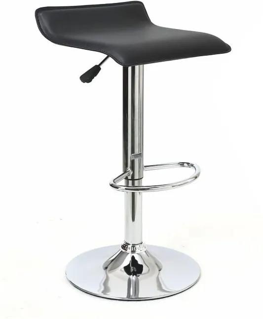 Barová židle, ekokůže černá / chrom, LARIA 0000138353 Tempo Kondela