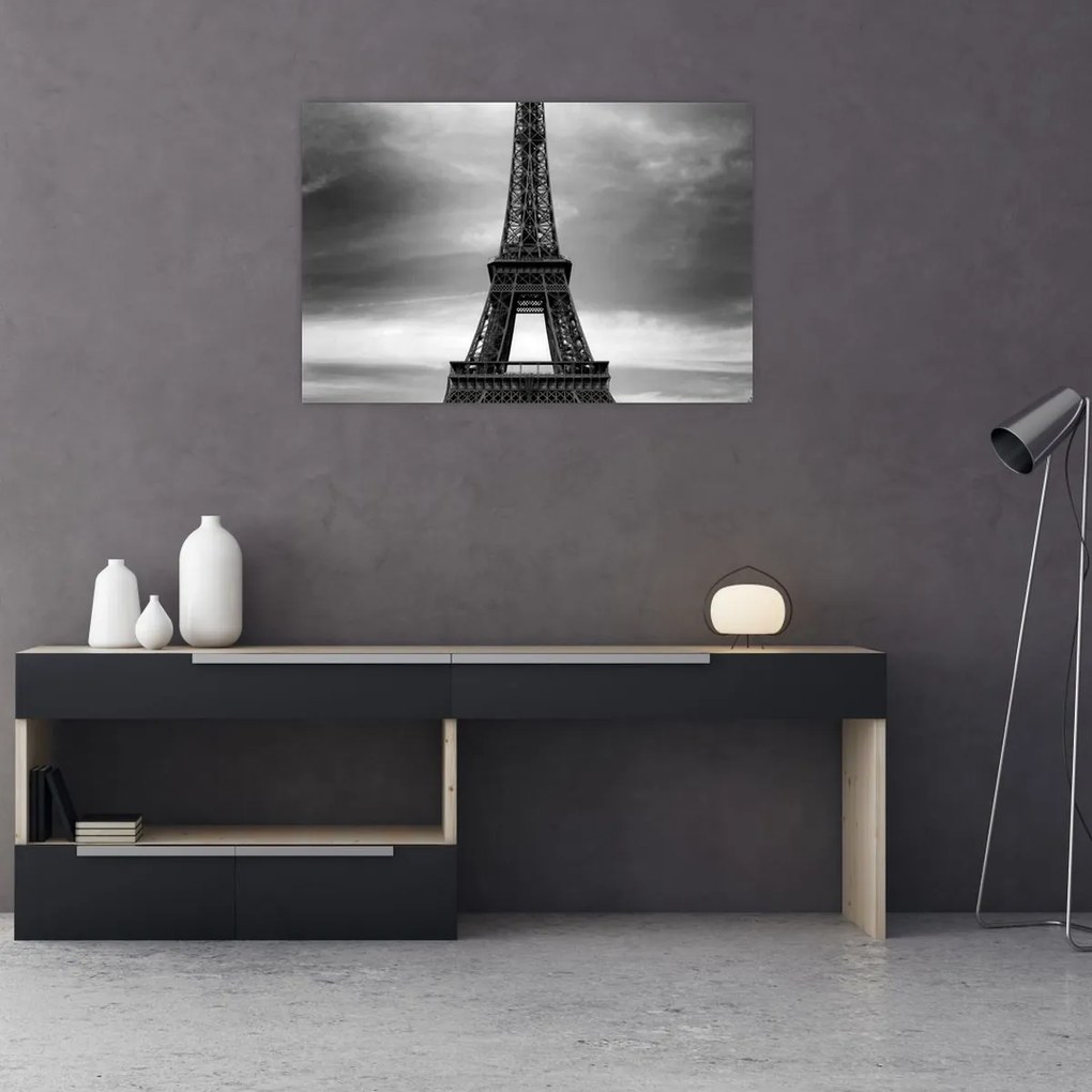 Obraz - Ružové auto v Paríži (90x60 cm)
