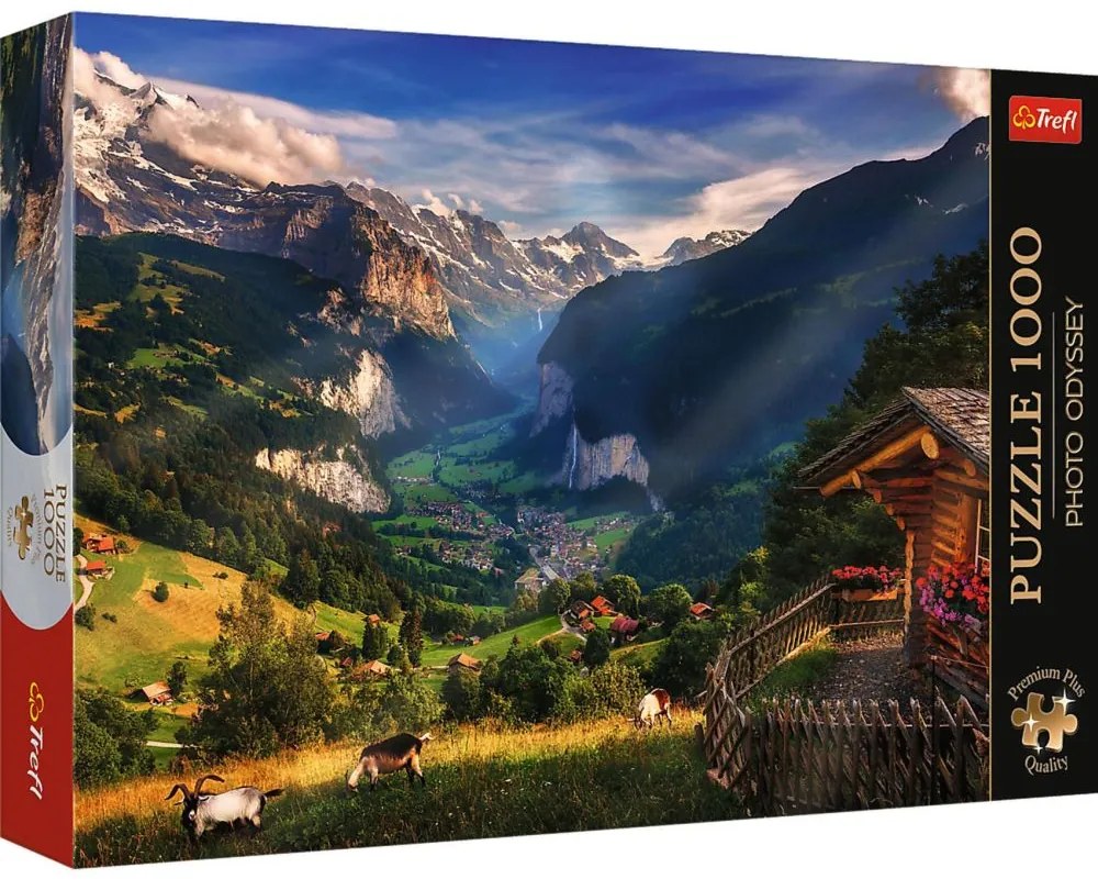 Trefl Foto Odysea Údolie Lauterbrunnen Švajčiarsko 1000 dielov