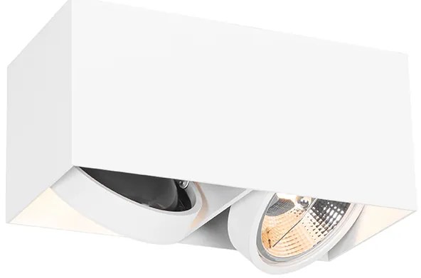 Inteligentný reflektor biely obdĺžnikový 2-svetelný vrátane 2 Wifi GU10 111mm - Box