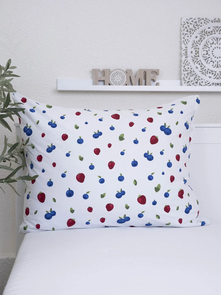 Bavlnená obliečka na vankúš Renforcé 70 × 90 cm - Lesné plody