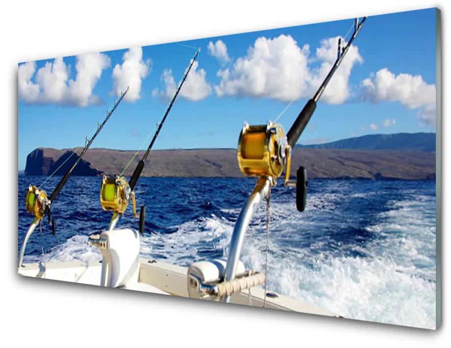 Obraz plexi Rybárčenie more príroda 125x50 cm