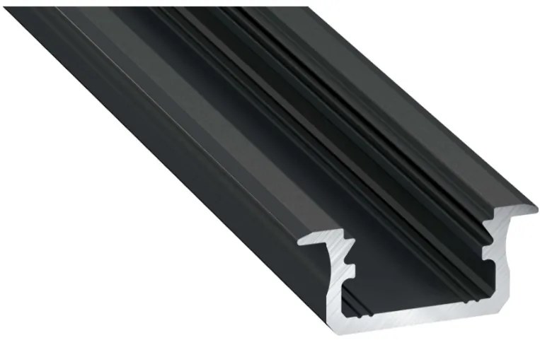 Led-Labs LED profil LUMINES typ B čierny elox 1m