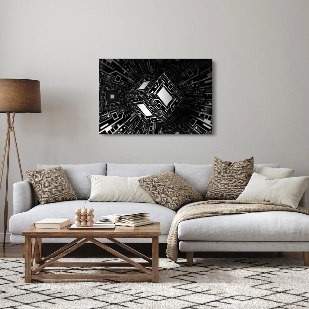 Obraz abstraktné kocky (90x60 cm)