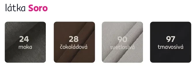 Rohová sedacia súprava, horčicová, pravá, FABIA