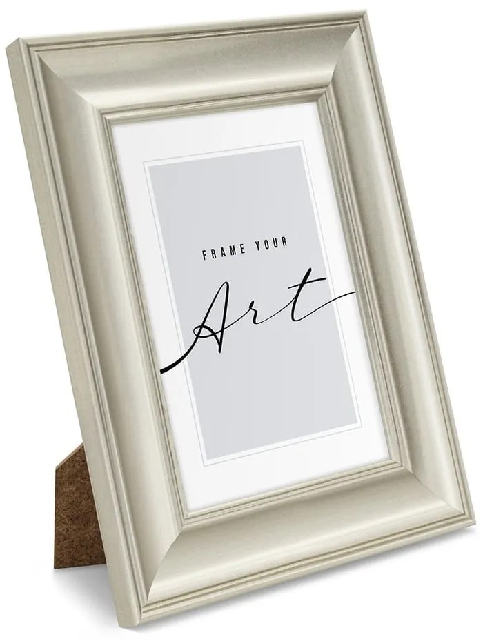 Plastový rámček v striebornej farbe 18x23 cm