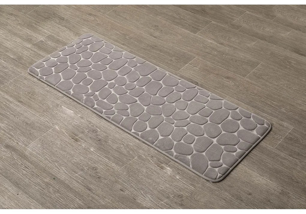 Predložka do kúpeľne Stones, 45x120 cm, béžová