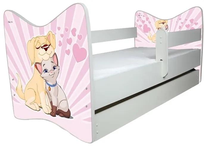 Raj posteli Detská postel  " Zamilované Zvieratka " DLX biela