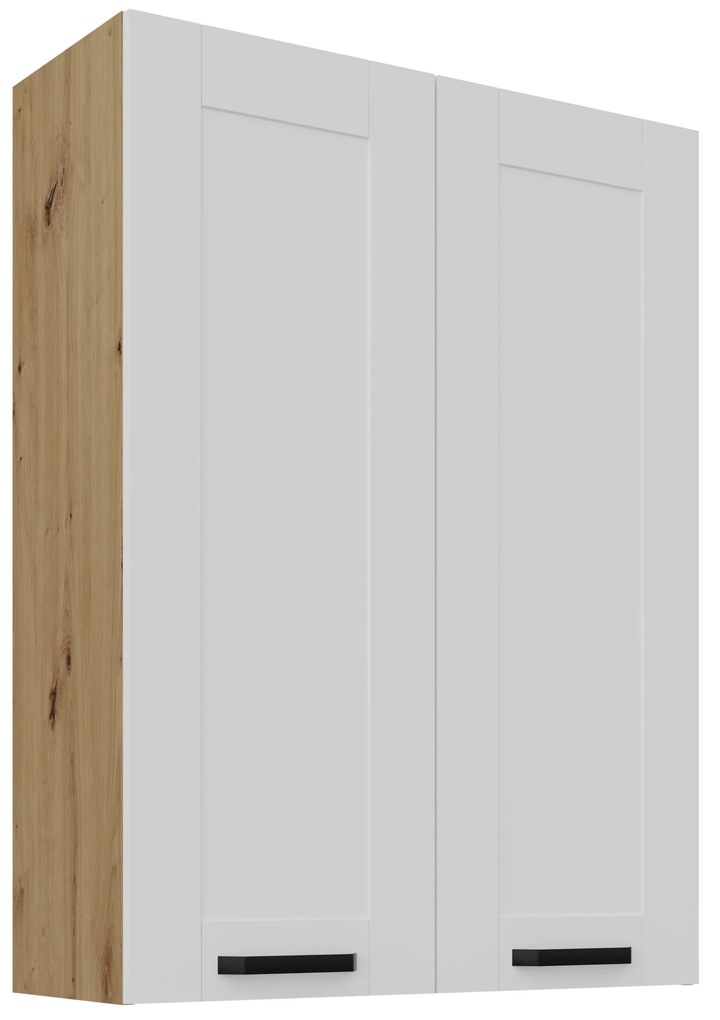Horná kuchynská skrinka Lucid 80 G-108 2F (korpus: dub artisan + front: mdf biela). Vlastná spoľahlivá doprava až k Vám domov. 1134609