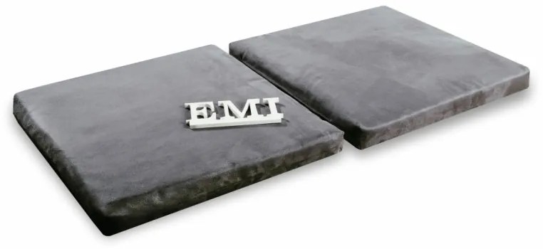 Poduška na stoličku sivá EMI, 45x45x5 cm