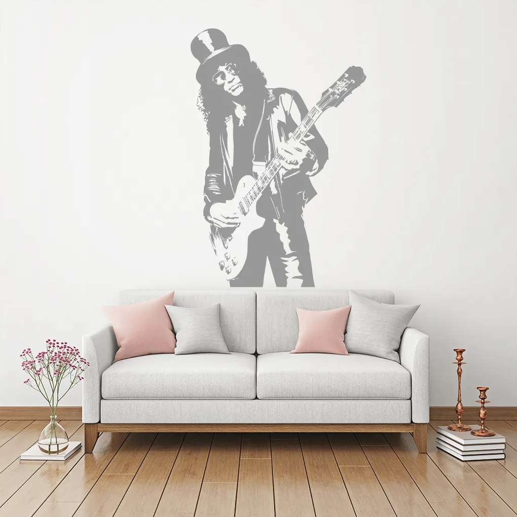 Veselá Stena Samolepka Slash Farba: hnědá, Veľkosť: 40 x 58 cm