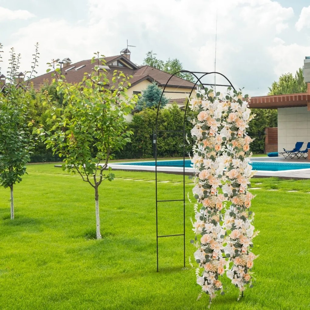 Oblúková opora na ruže 240x140x37cm Gardebruk