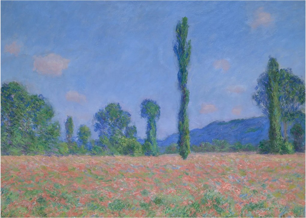 Obraz - Claude Monet, Poppy Field (Giverny), reprodukcia (70x50 cm)