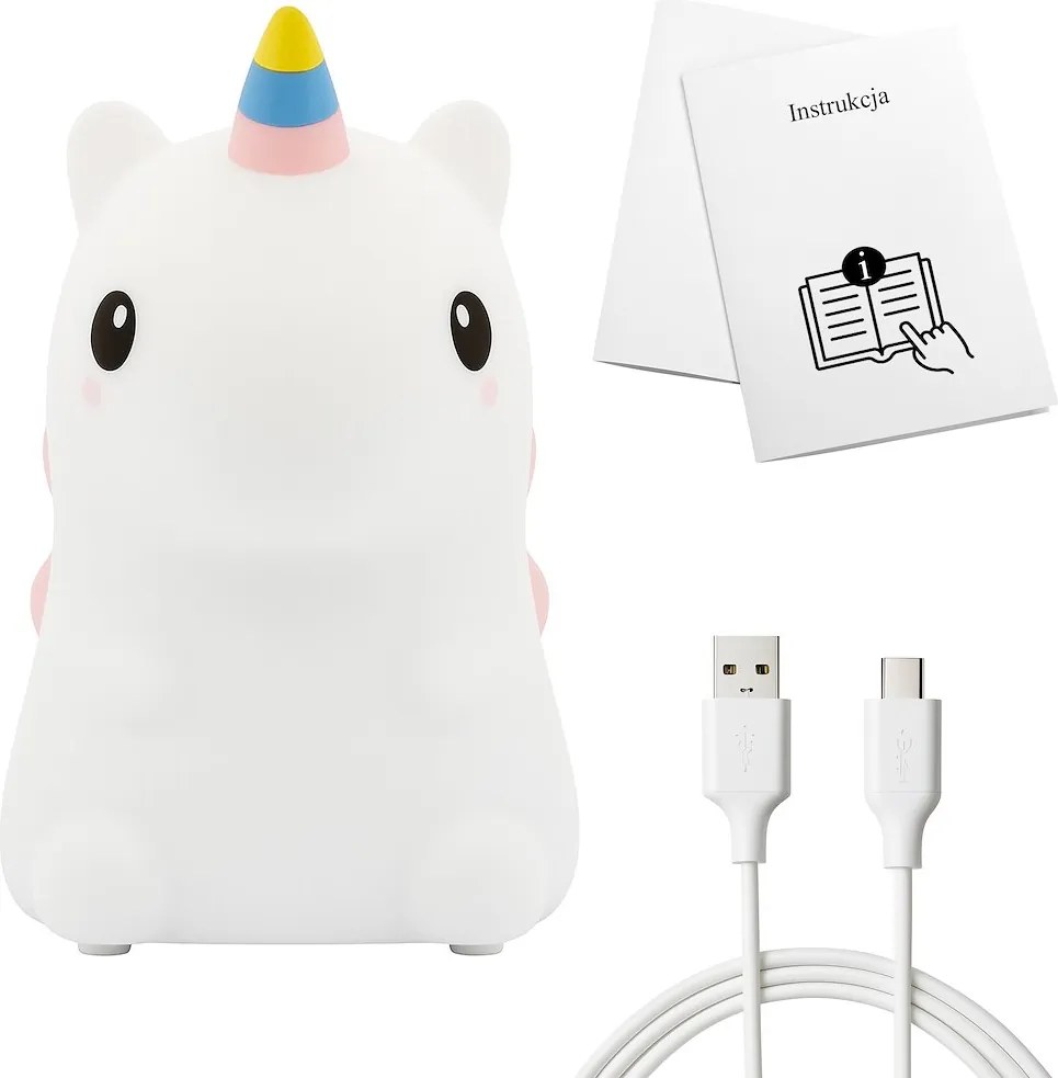Detská lampa Unicorn, 1w, 3000k, RGB