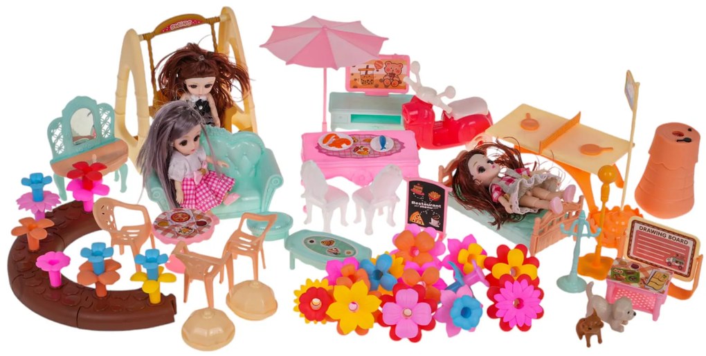 Interaktívny domček pre bábiky s príslušenstvom RAMIZ ZDZ.668-6A