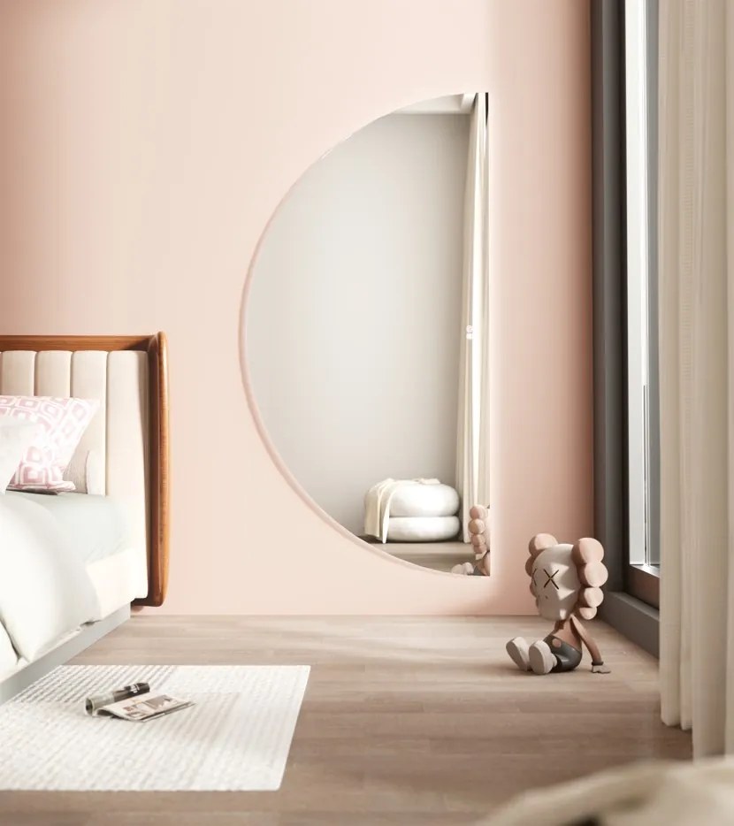 Erga Kori, polkruhové LED zrkadlo 90x160cm, 3450 lm, 3 farby svetla, ERG-V01-KORI-9016-CL