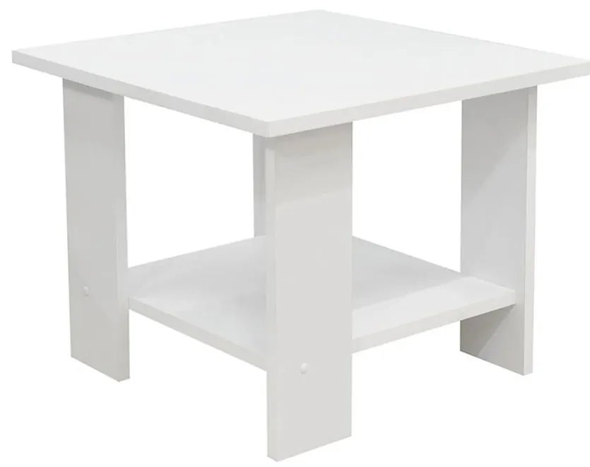 Konferenčný stolík Lena 55x55x44 Biely 873420