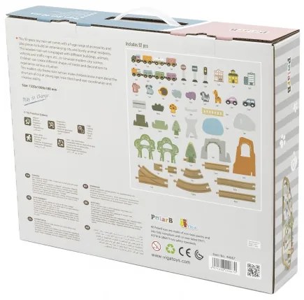 Vláčiková dráha Viga 44067 PolarB 92 prvkov