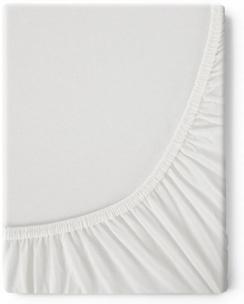 JERSEY PRESTIERADLO 160X200 CM, VÝŠKA 30 CM KRÉMOVÉ