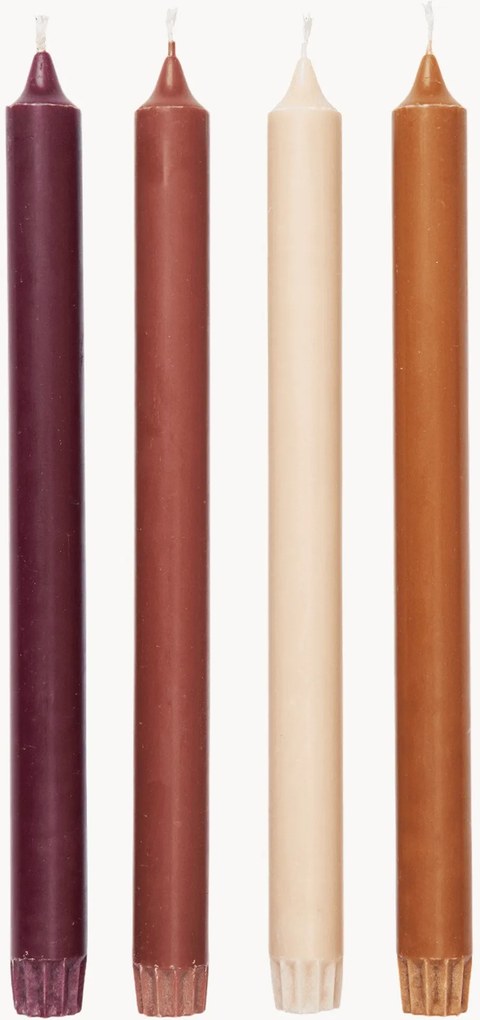 Vysoké sviečky Pure, 4 ks