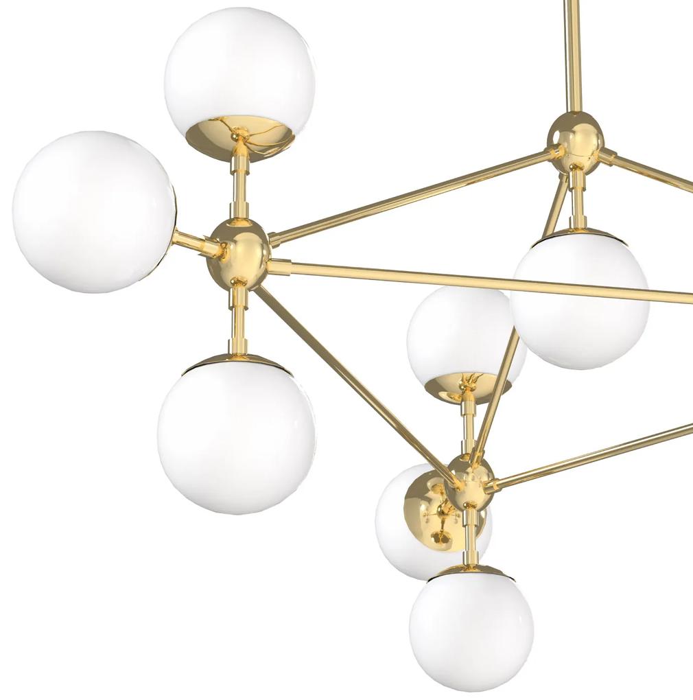 Orlicki design Luxusný luster Bao zlatá