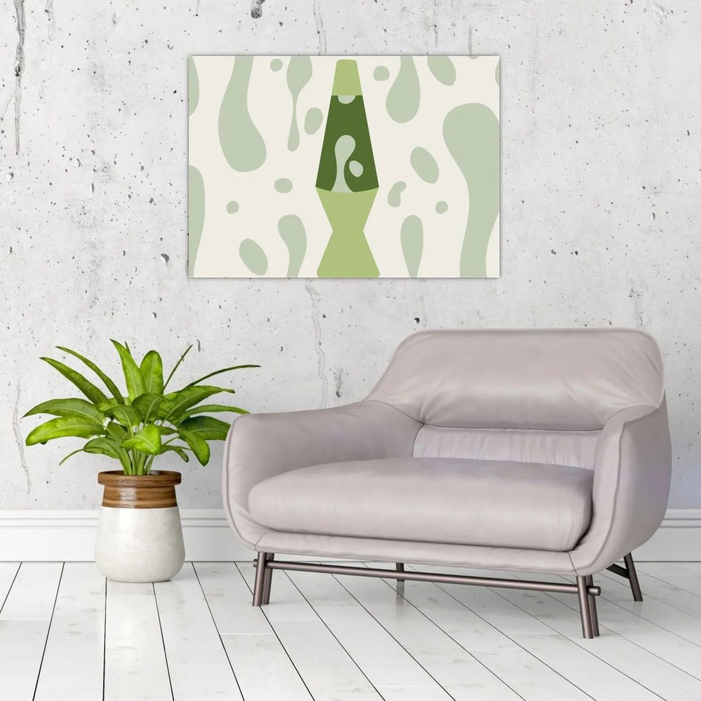 Obraz - Hippies, lávová lampa (70x50 cm)