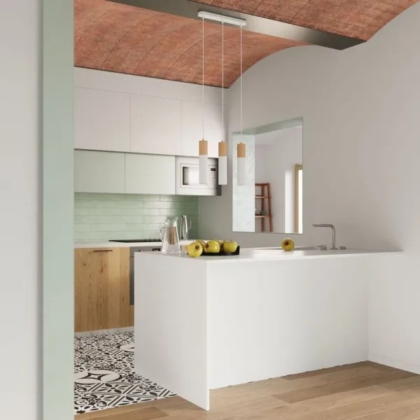 Sollux SL.0629 - Luster na lanku PABLO 2xGU10/40W/230V biela