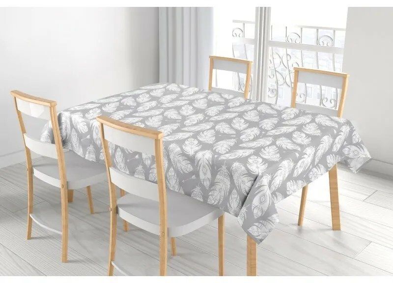 Bellatex Obrus Adela Pierka sivá, 120 x 140 cm, 120 x 140 cm