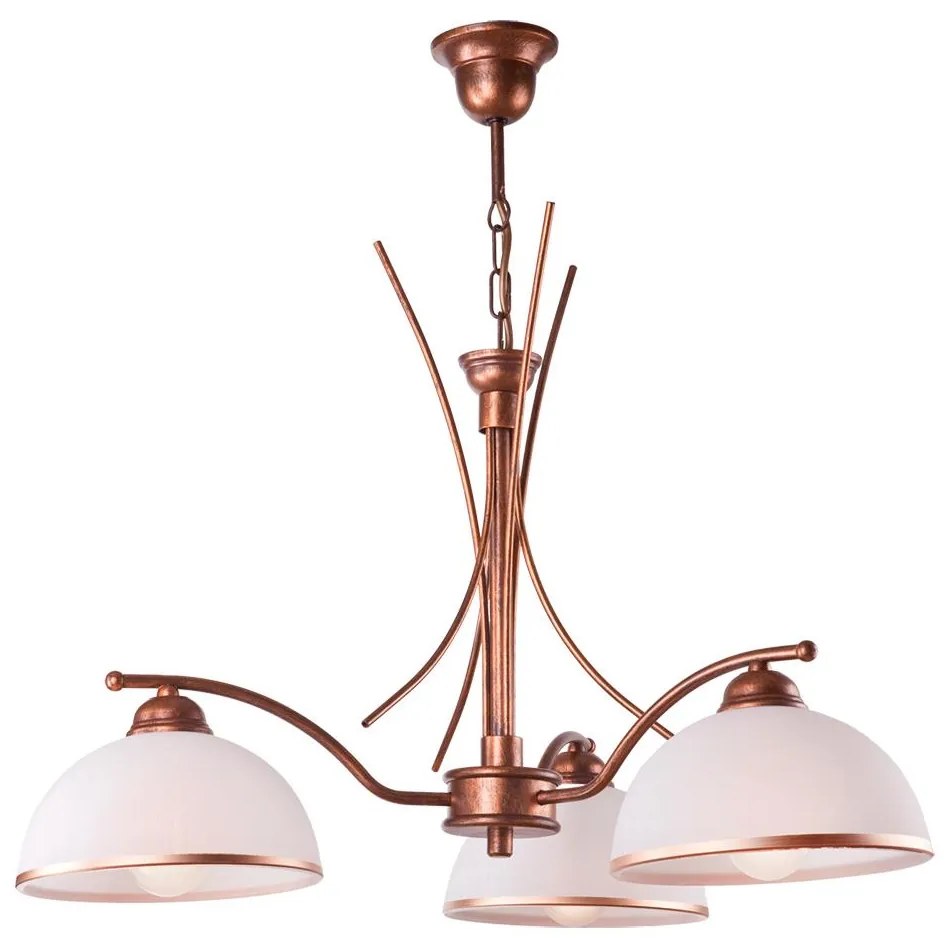 Luster na reťazi PATRYCJA 3xE27/60W/230V