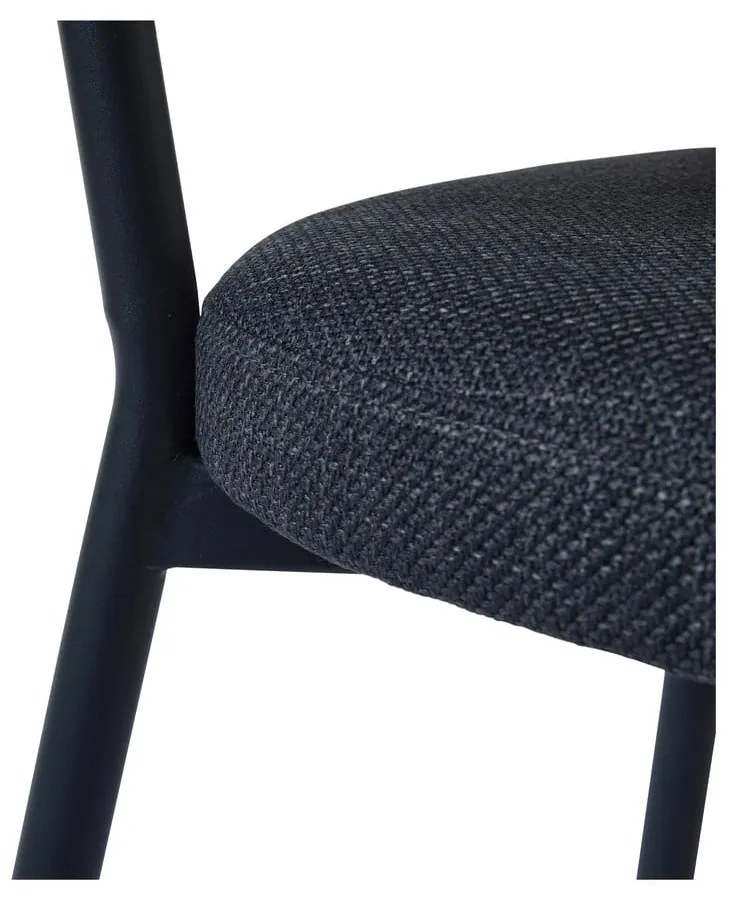 Tmavosivá jedálenská stolička Fowler – Unique Furniture