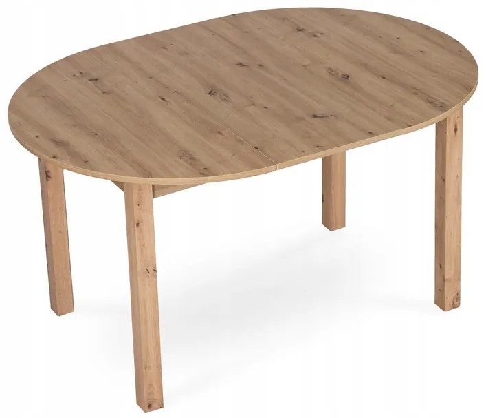 JAKS Okrúhly rozkladací stôl Harry 102-142 cm dub Riviera