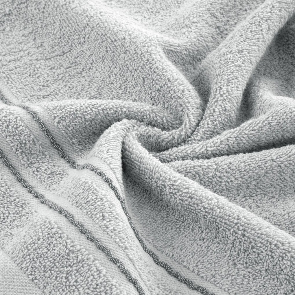 BAVLNENÝ UTERÁK EMINA SADA 6KS 50X90 CM STRIEBORNÁ