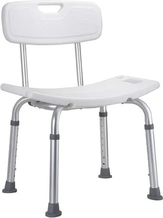 Stolička Bemeta s opěradlembiela / chróm 353125123