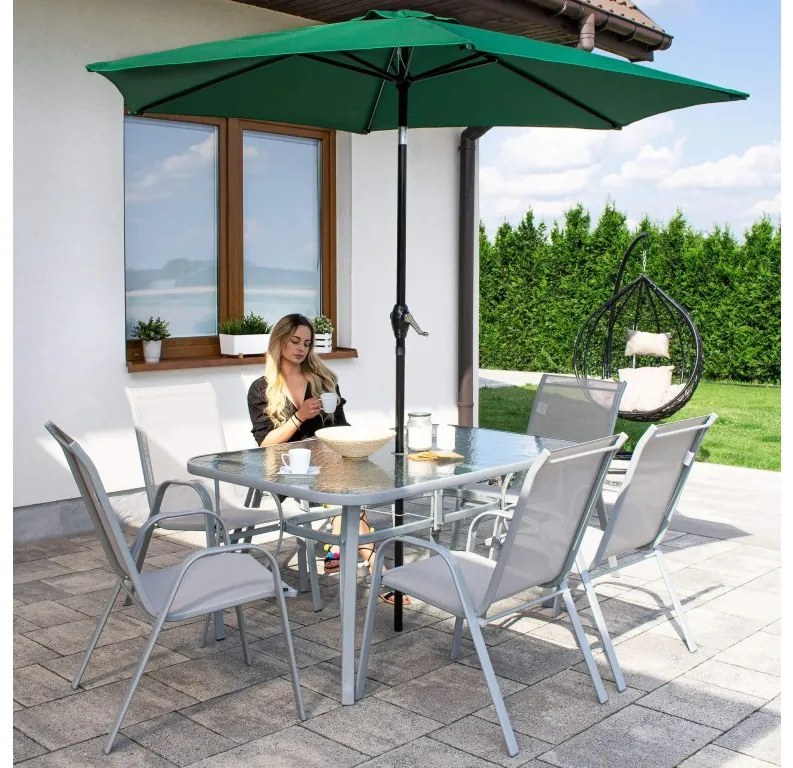 Záhradný stôl SPRINGOS GF1013 - sivý