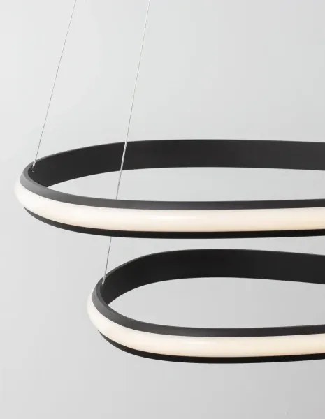 LED luster Aries 59 čierne