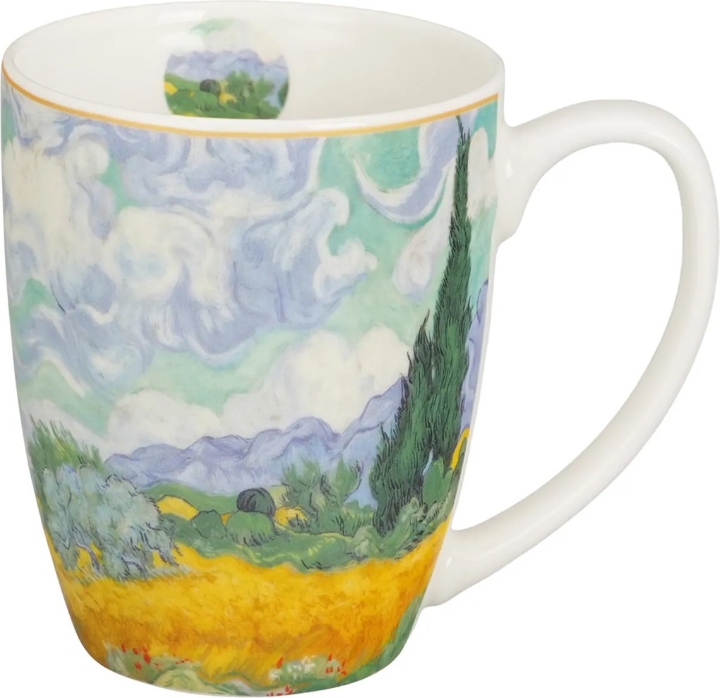 Porcelánový hrnček Van Gogh Wheat Field 360 ml
