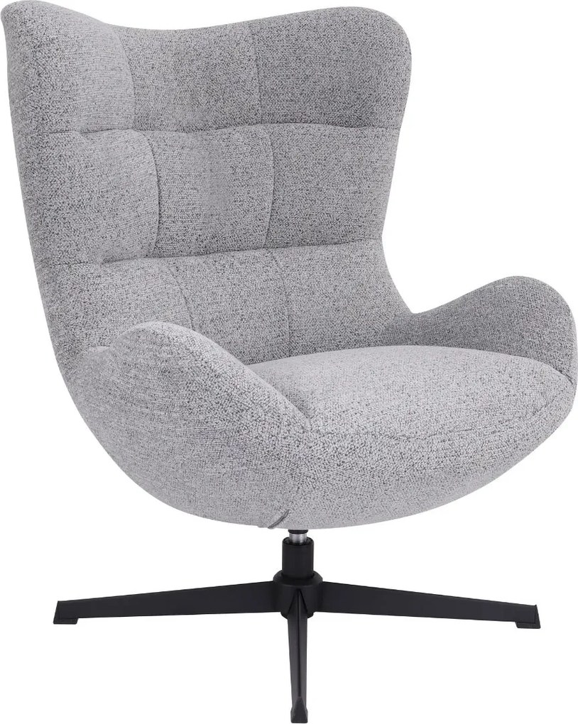 Otočné kreslo Velo, sivé