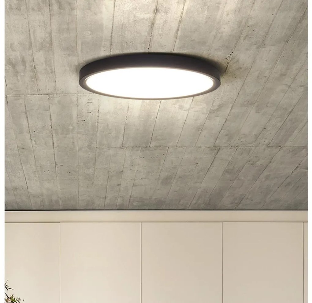 Solight WO8018 - LED Stm. strop. svietidlo ESTELA LED/36W/230V+DO pr.30 cm čierna SL1613