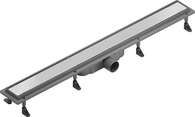 Mexen Flat ABS, sprchový odtokový žľab 2v1 60 cm, brúsená oceľ, 1069060