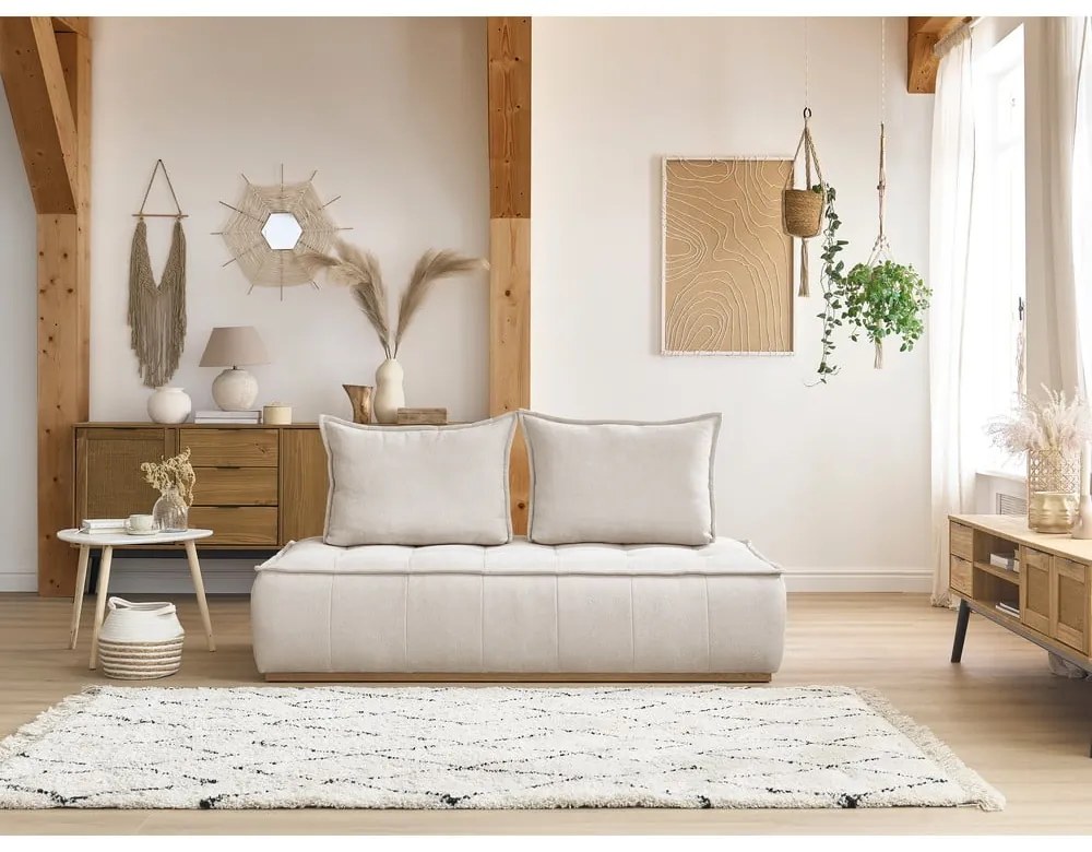 Biela ženilková pohovka 175 cm Elisa – Bobochic Paris