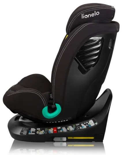 Lionelo otočná autosedačka s bázou BASTIAAN ONE i-Size 40-150 cm čierny karbón