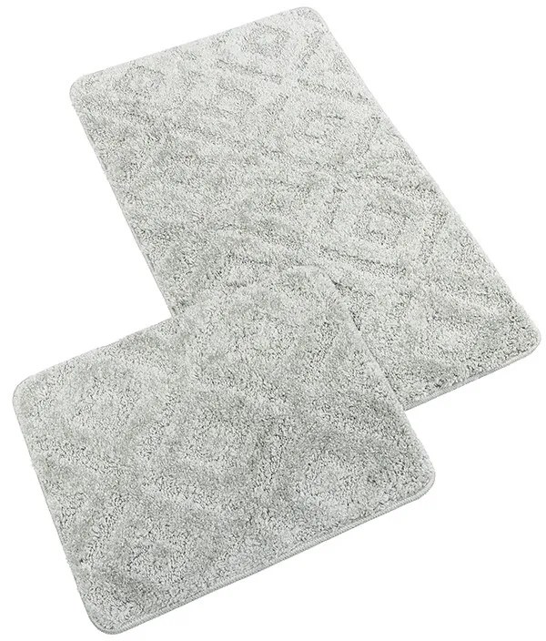 Bellatex Sada Koupelnových předložka bez výkrojeBANYSILVER svetlo sivá, 60 x 100, 60 x 50 cm